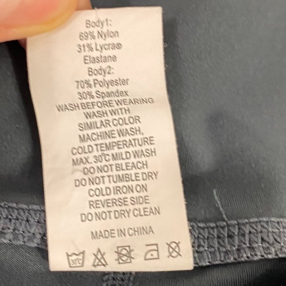 Zyia Storm Parallel Luxe Ruched Leggings Blue SZ 6-8 - Picture 5 of 7